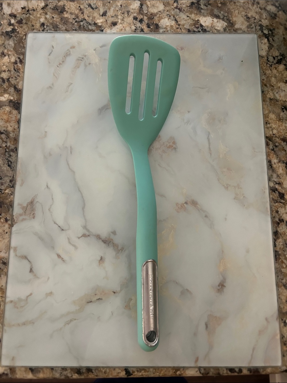 Kitchen aid Mint Silicone Slotted Turner Spatula